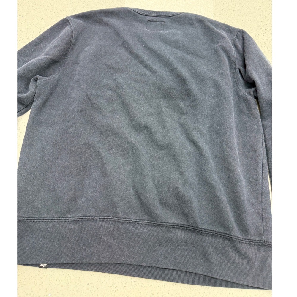 47 Brand Michigan Wolverines Mens Large Navy Blue Crewneck Sweatshirt Block M - Picture 5 of 5